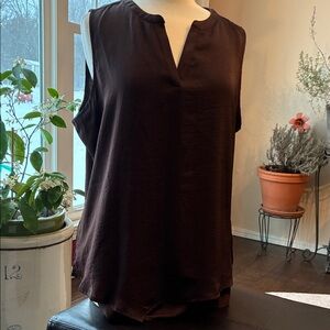 Chico's Dark Brown Sleeveless Blouse